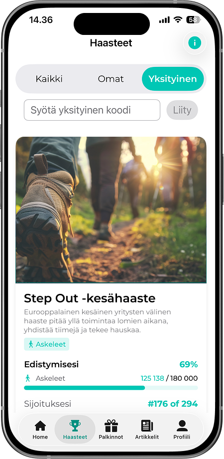 Kolme vaihetta haasteeseen osallistumiseksi